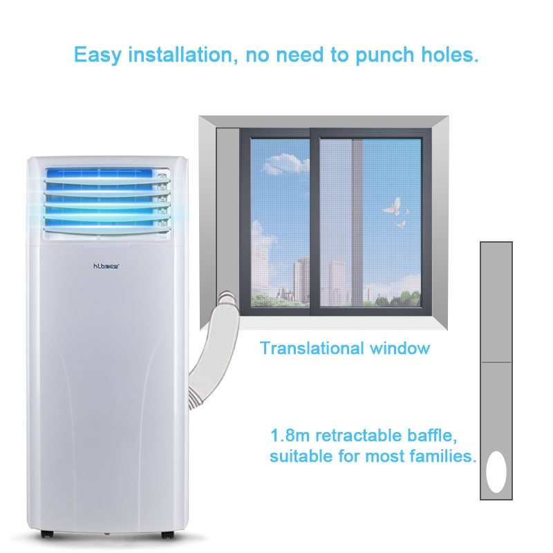 Ventilador de aire acondicionado portátil para el hogar con control remoto