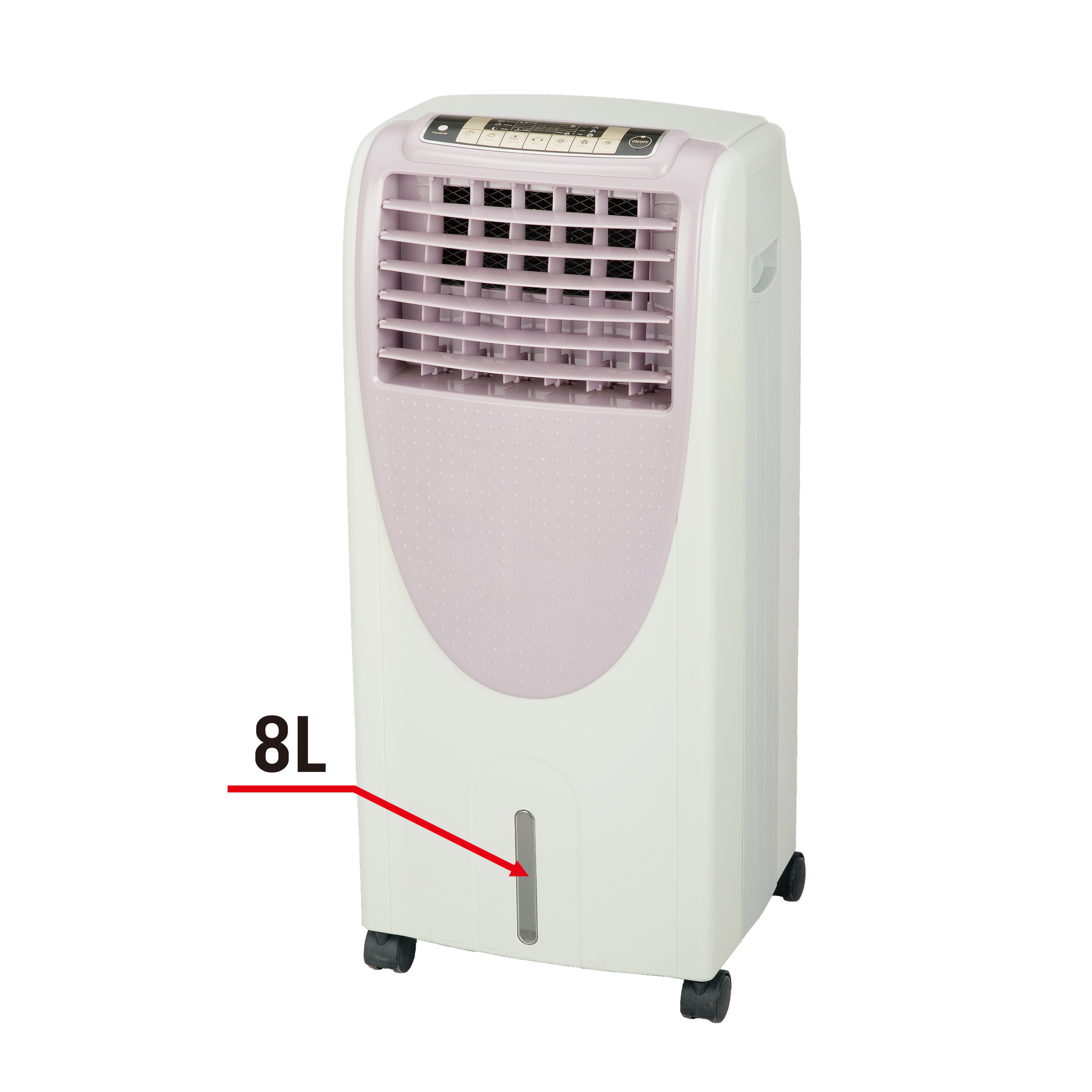 Enfriador de aire por evaporación para el hogar cómodo y silencioso para interiores de 8L